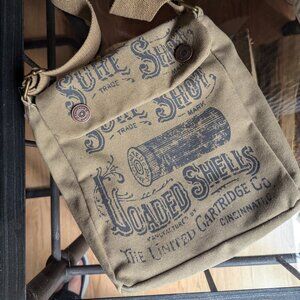 American Glory Unisex Vintage look Canvas Desert Crossbody Handbag